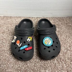 CROCS slip on clogs Kids Black Size C 13